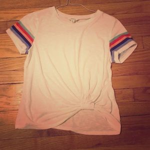 Takara medium multi colored striped boho shirt